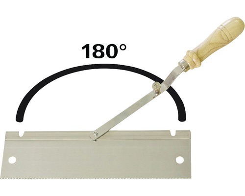 Fierăstrău japonez reglabil cu mâner din lemn și marcaj de 180 de grade