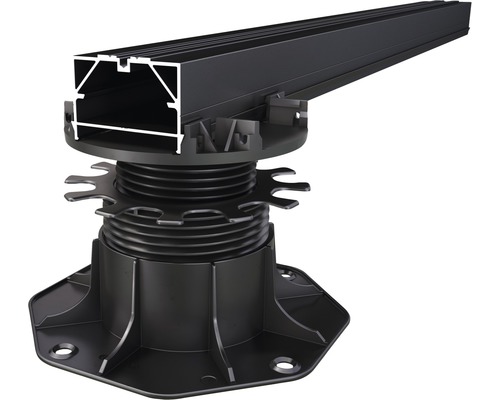 Suport terasă cu profil din aluminiu pentru montarea plăcilor de terasă.