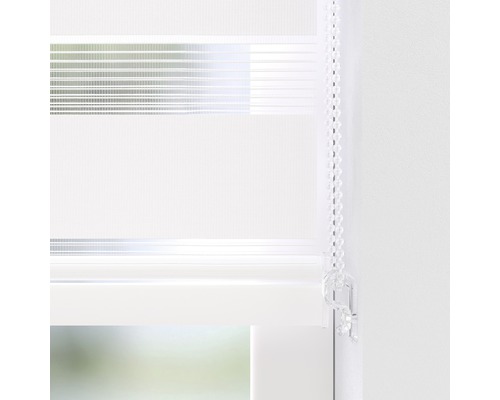 Fereastră cu jaluzea dublă transparentă