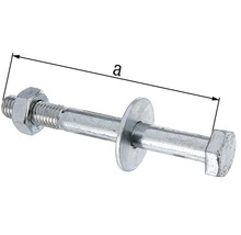 Șurub cu cap bombat cu piuliță și șaibă cu dimensiunea a