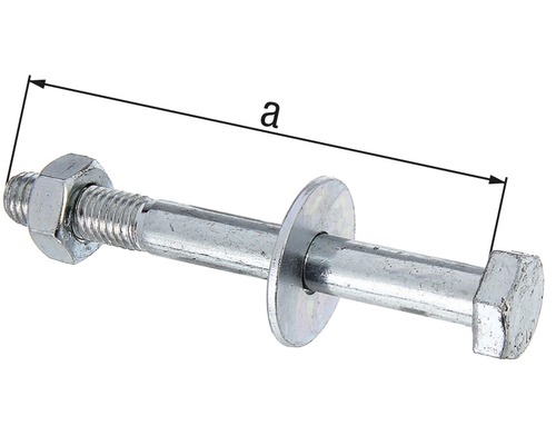 Șurub cu cap bombat cu piuliță și șaibă cu dimensiunea a
