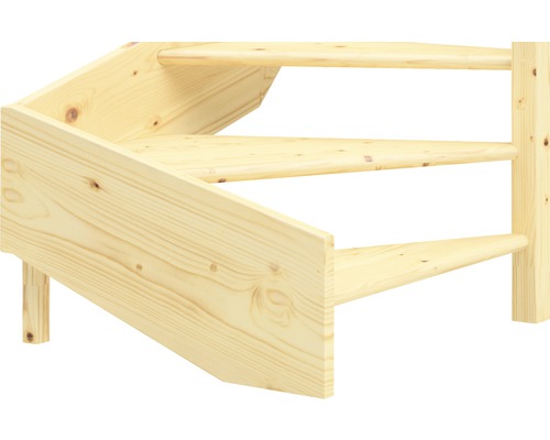 Scară din lemn, din lemn de rășinoase