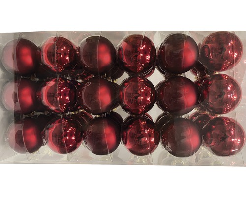 Pachet cu globuri roșii de Crăciun