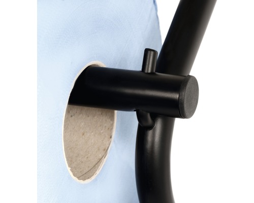 Vizualizare detaliată a unui suport pentru rolă de hârtie cu rolă de hârtie