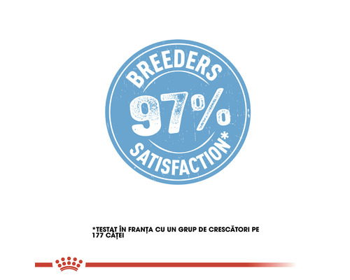 Sigiliu de satisfacție: 97% satisfacția crescătorilor