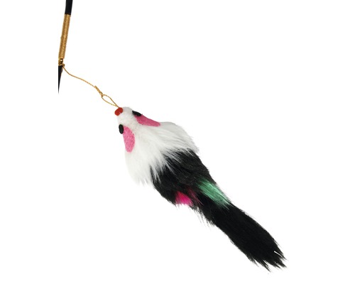 Jucărie pentru pisici șoarece pe băț