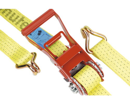 Chingă de tensionare cu clichet și cârlige