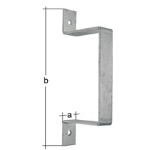 Suport de perete din metal cu dimensiuni pentru fixare