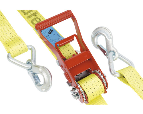 Chingă de tensionare cu clichet și cârlige