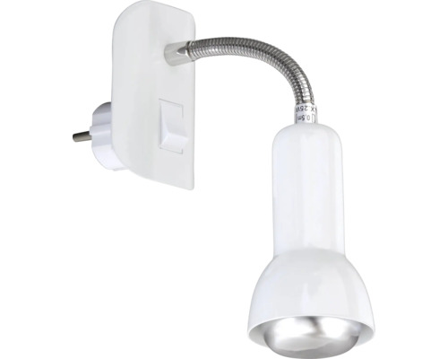 Lampă cu priză cu braț flexibil pentru interior