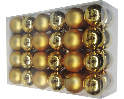 Pachet de globuri aurii de Crăciun