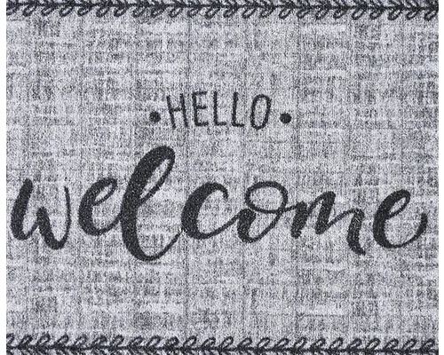 Covoraș de ușă cu inscripția Hello Welcome