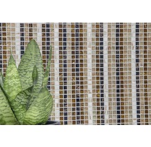 Perete de gresie mozaic cu accent de plante