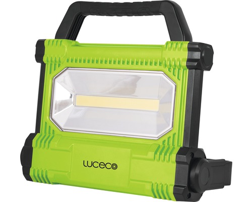 Proiector portabil LED Luceco 30W 2500 lumeni IP54, lumină rece, cu acumulator Li-Ion 6600mAh
