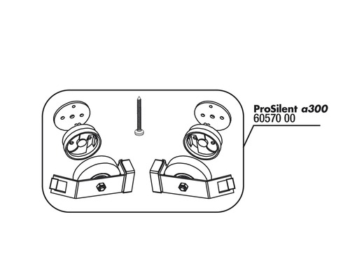 ProSilent a300 fixare conductă cu șurub