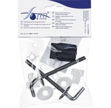 Set de fixare din oțel inoxidabil pentru capace WC Duroplast