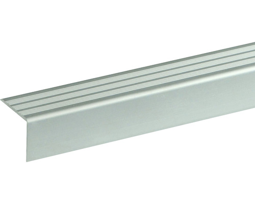 Profil muchie de scară din metal cu caneluri