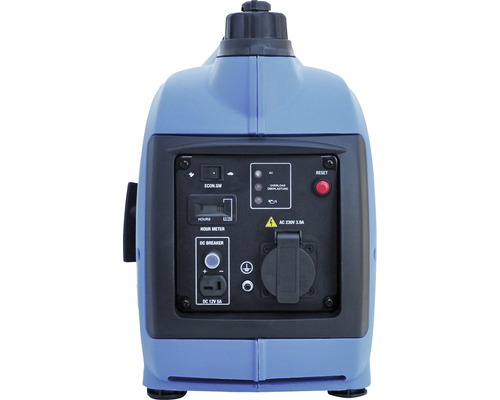 Vedere din spate a unui generator cu întrerupătoare și conexiuni