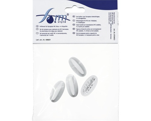 Patru tampoane pentru capace de WC duroplast