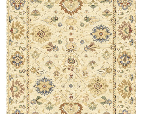 Prim-plan cu un covor cu model cu ornamente florale