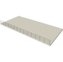 Fundație de beton cu balustradă