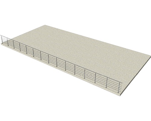 Fundație de beton cu balustradă