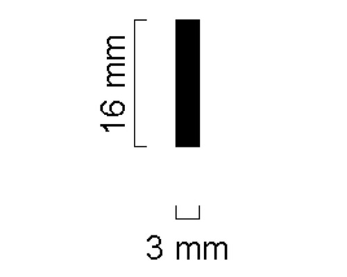 Dimensiuni: 16 mm x 3 mm