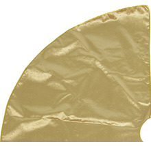 Fustă aurie pentru bradul de Crăciun cu decorațiuni