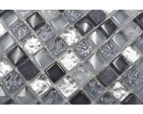 Placă de mozaic cu pietre pătrate de sticlă