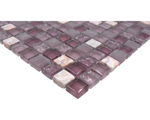 Placă de mozaic din sticlă și piatră