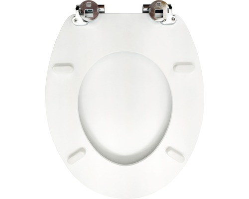 Capac de toaletă cu feronerie cromată