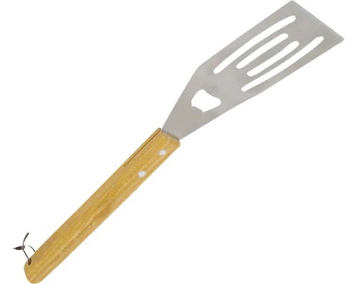 Spatulă grătar din oțel inoxidabil cu mâner din lemn