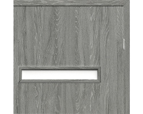 Ușă interioară gri cu panou de sticlă