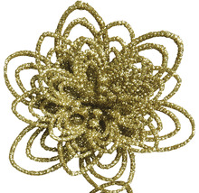 Floare decorativă cu sclipici pentru decorațiuni festive