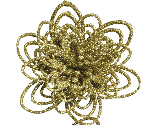 Floare decorativă cu sclipici pentru decorațiuni festive