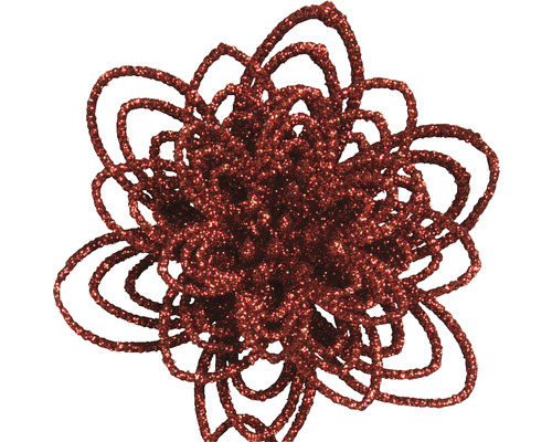 Floare decorativă cu sclipici