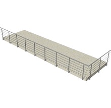Pod cu balustradă din bare orizontale