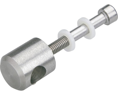 Distanțier metalic cu filet și șaibe din plastic