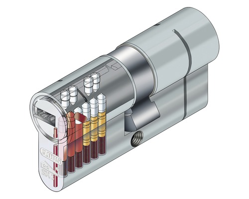 Secțiune printr-un cilindru de ușă ABUS