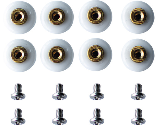 Opt role pentru cabină de duș cu șuruburi