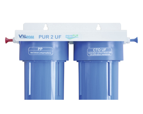 Sistem de filtrare a apei cu două cartușe filtrante