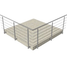 Balustradă balcon din oțel inoxidabil cu cabluri