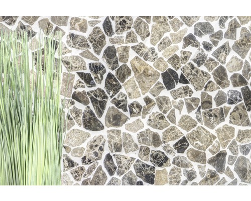 Faianță cu aspect de piatră naturală și decor