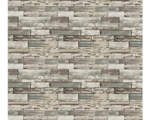 Tapet cu aspect de blocuri de lemn pentru decorarea pereților