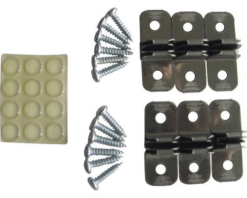 Set de fixare rame foto cu șuruburi și amortizoare