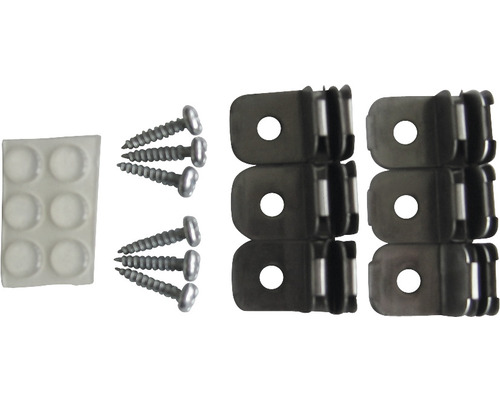 Set de fixare țevi cu șuruburi și amortizoare