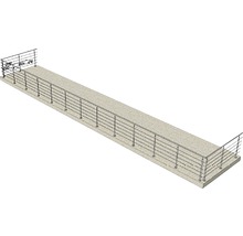 Ilustrație cu o balustradă metalică