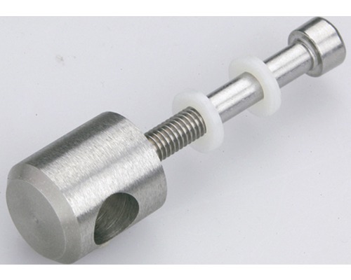 Element de fixare metalic cu filet și șaibe din plastic