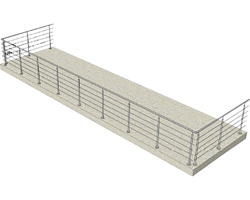 Balustradă din oțel pentru o pasarelă