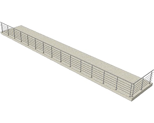 Balcon cu balustradă din oțel inoxidabil